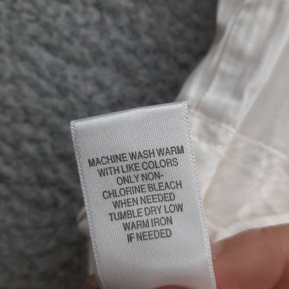 So wear it declair it White Short Sleeve Blazer Peplum Waist Notched Collar Sz L - Picture 8 of 10